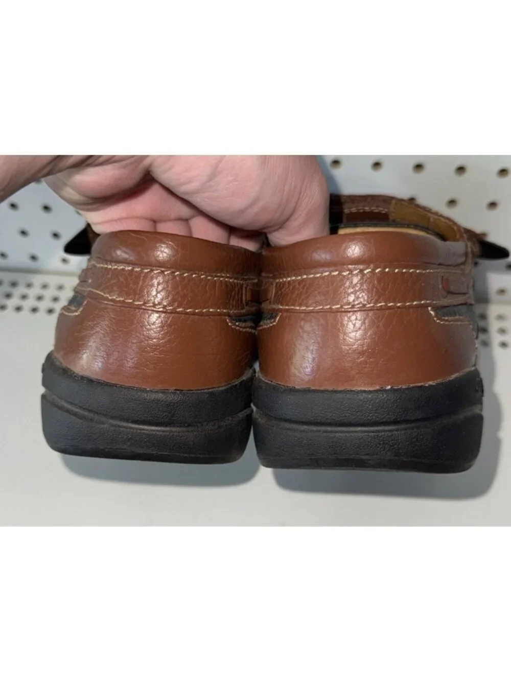 Dr. Comfort Mike Mens Leather Diabetic Orthopedic Boat Shoes Size 9 WIDE Brown